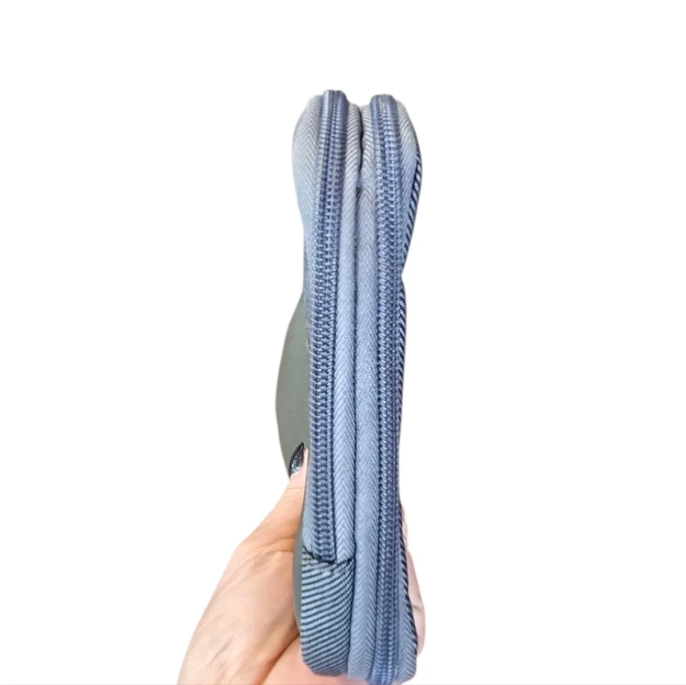 Bvlgari Parfums Set Of 2 Gray Canvas Zip Cosmetic Toiletry Cases